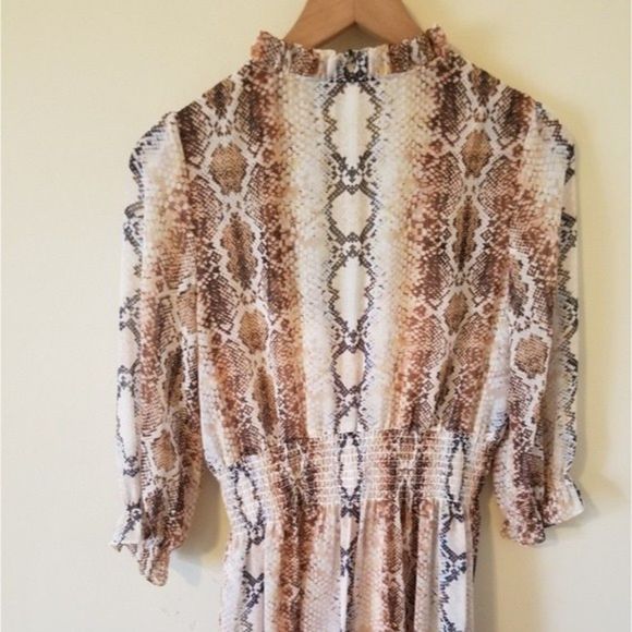 Maje Rython Snakeskin Print Dress  - Picture 16 of 16